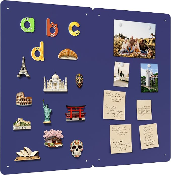 2 Pack Magnetic Board for Wall, 17.5" x 11.4" Magnet Bulletin Memo Board by Neatsure