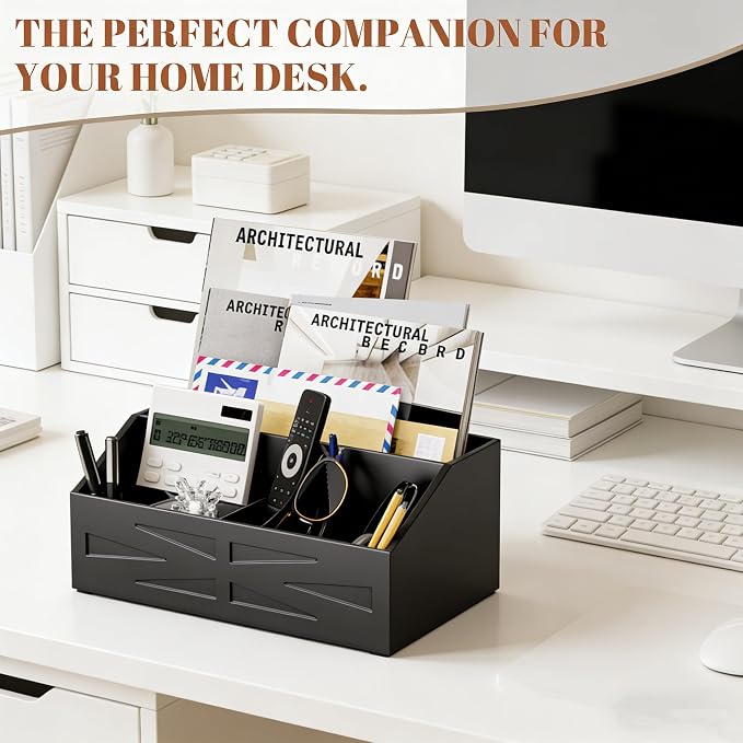 Large Mail Organizer Countertop, Farmhouse Desk and Kitchen Countertop Storage - Image 7