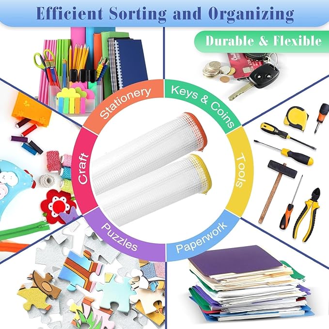 Jetec 32 Pcs Mesh Zipper Bags Toy Storage Bikini Organizer Bag Bolsas Para Guardar Trajes De Baño Waterproof Zipper Reusable Pouch Puzzle Multipurpose for Storage Office(Stylish Color,9 x 7 Inch)-DeskLoop Office