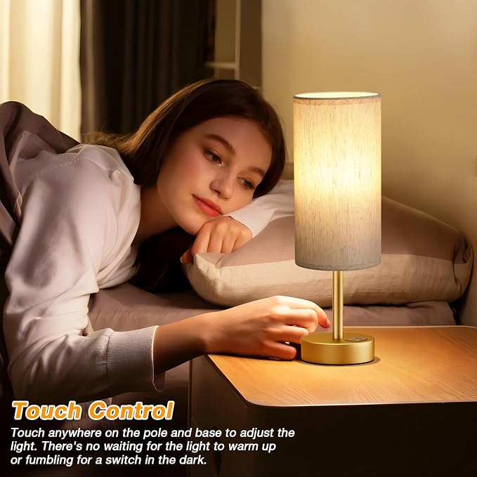 Dicoool Small Touch Bedside Lamp - Image 2