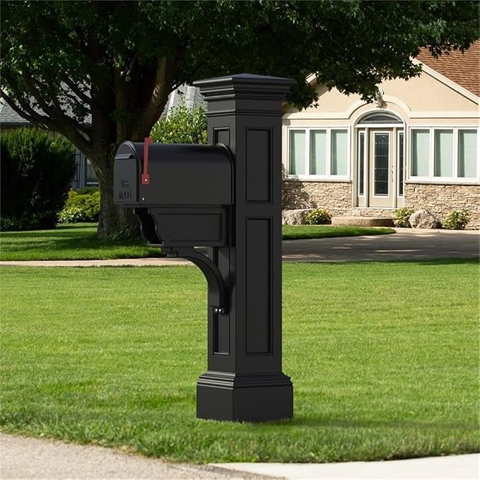 Pemberly Row Weatherproof Plastic Mail Post, 64 in x 14 in x 31 in, - Image 3