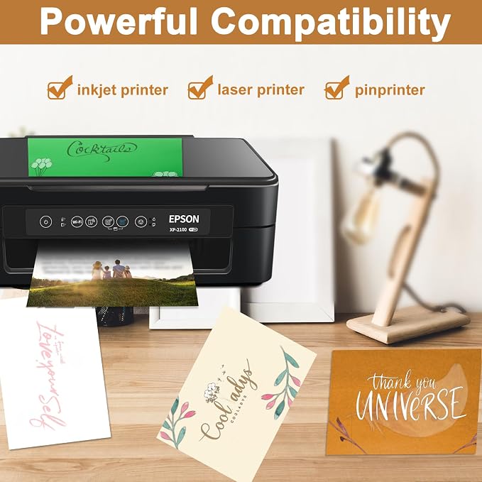 Silunkia 100 Sheets Gold Shimmer Cardstock 8.5 x 11 Metallic Paper, 75lb - Image 5