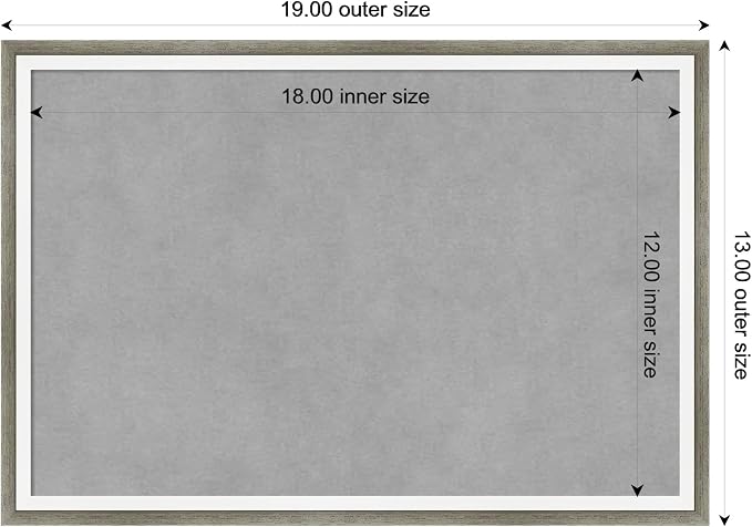 Amanti Art Silver Framed Magnetic Board 13x19 Small Vision Board - Image 3