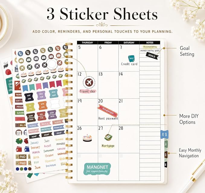 Budget Planner Ledger Account Book Monthly Expense Tracker & Bill Organizer - Image 9