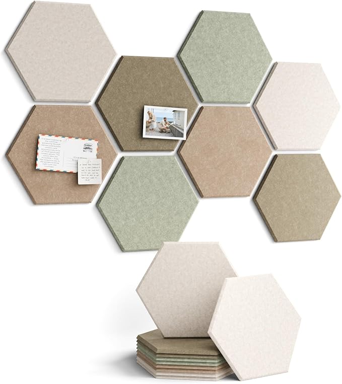 Fluxynara Hexagon Cork Board Alternative by FLUXYNARA
