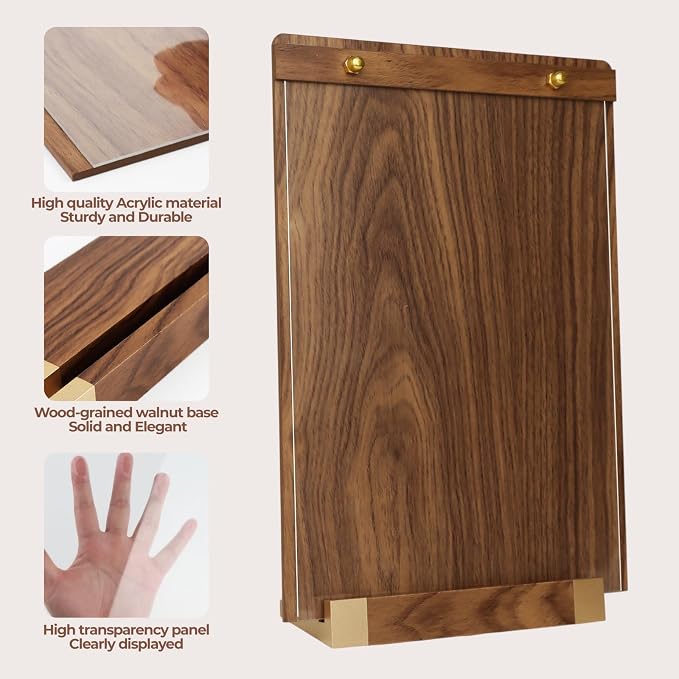 2 Pack Acrylic Sign Holder 8.5 x 11 Inch - Image 7