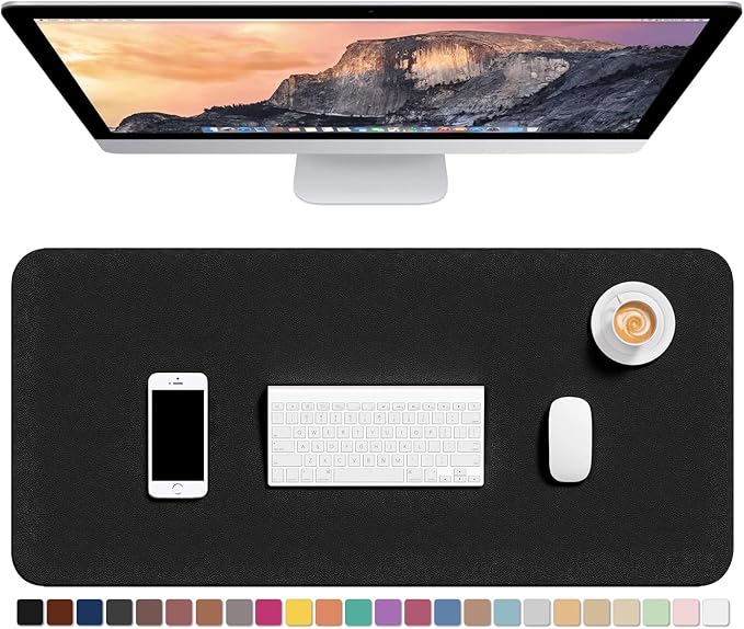 Hsurbtra Desk Pad, XL Extended Mouse Pad, Waterproof Desktop Blotter Protector by Hsurbtra