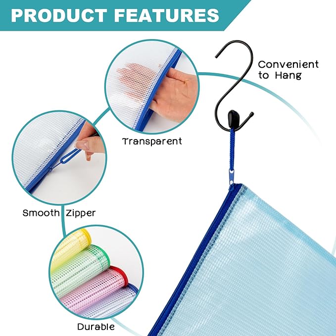 Mesh Zipper Pouch Bags - Image 6
