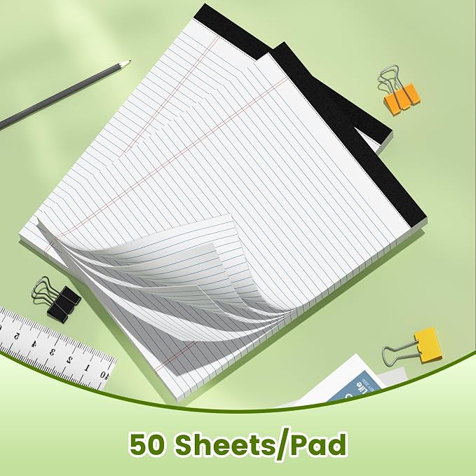 2-Pack 8.5x11 Inch College Ruled Note Pads - Image 3