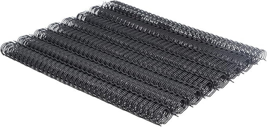 3:1 Pitch Double Loop Binding Wires, YolieraArt 100 Pack Spiral Spine Bindings, 9/16 Inch Wire Twin Binding for Book Binder Machine,Students and Coworkers (120 Sheet Capacity, 100P, Black)-DeskLoop Office