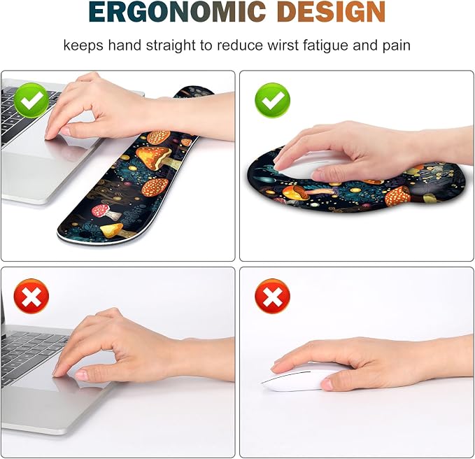 Gaming Mouse Pad, Large Desk Mat, Cute Desk Pad Protector, 4in1 XXL Mousepad + - Image 3