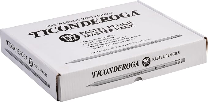 Ticonderoga Wood-Cased Pencils, Pre-Sharpened, 2 HB Soft, Pastel Colors - Image 2