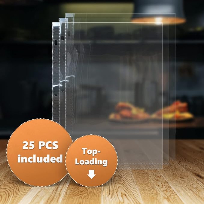 25 Pack of 8.5x11 Heavy Duty Crystal Clear Sheet Protectors - Image 5