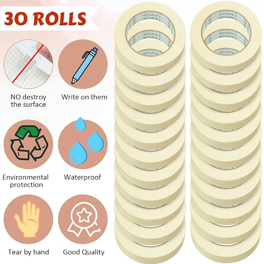 Fainne Masking Tape Bulk General Purpose Masking Painting Tape 55 Yards - Image 3