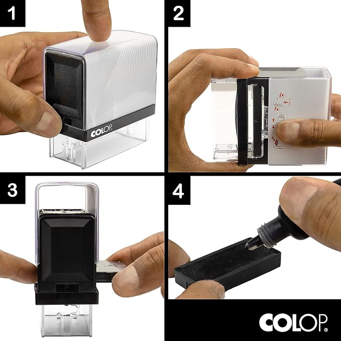 COLOP Large Size Self Inking Custom Signature Stamp - Image 3