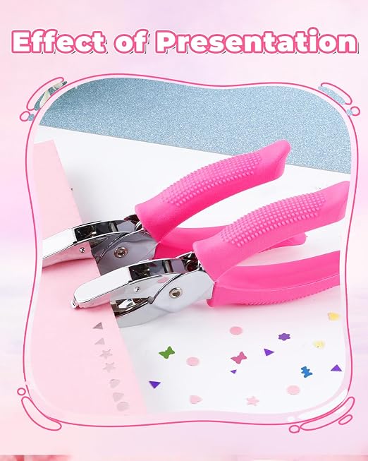 UCEC 6PCS Single Hole Punch Set – 1/4" Heart, Flower & 3/16" Butterfly & 5/16" - Image 6