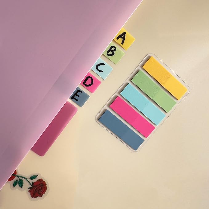 ELII 300 PCS Sticky Index Tabs 2 Inch Book Tabs, File Tabs Self Adhesive - Image 5
