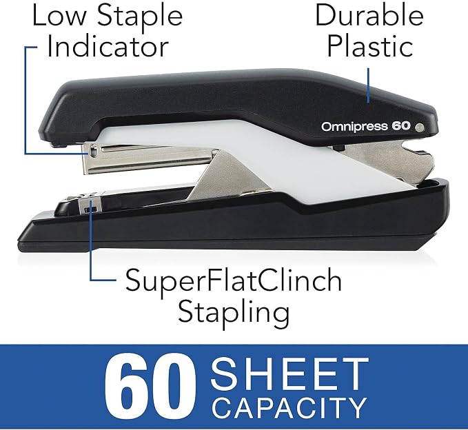 Swingline Stapler, Omnipress 60 Stapler, Press Anywhere - Image 4