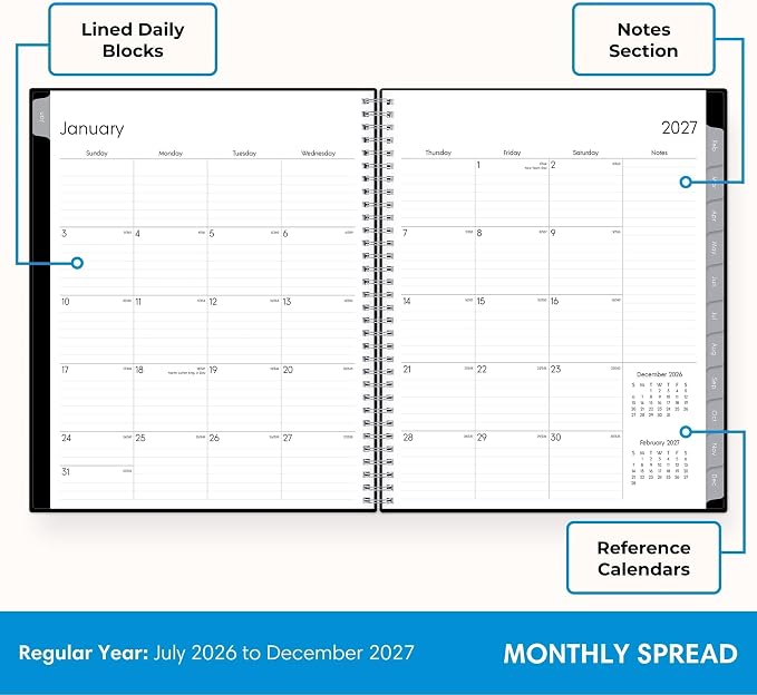 Blue Sky 2027 Weekly and Monthly Appointment Planner Calendar, January 2027 - Image 3