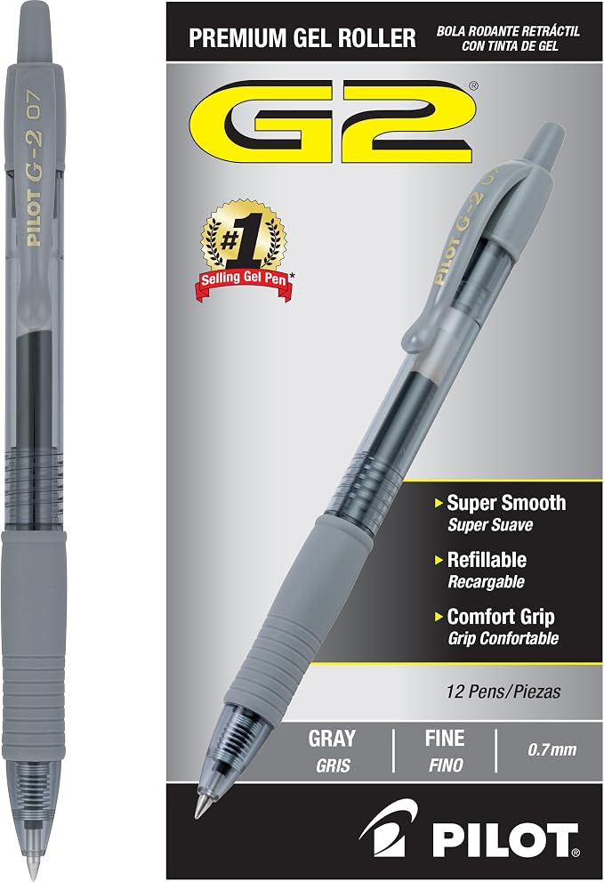 Pilot G2 Pens, Premium Refillable and Retractable Rolling Ball Gel Pens by PilotCorporationofAmerica