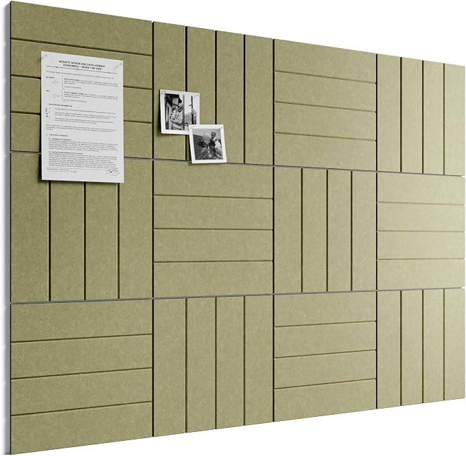 Bumusty Large Cork Board Alternative-48 x 36" Felt Bulletin Board Tiles by BUMUSTY