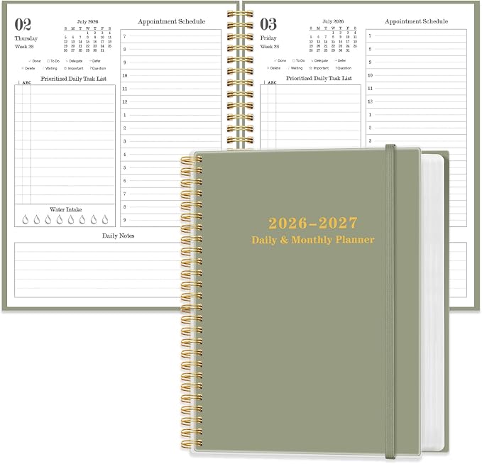 Daily Planner 2026-2027 by Qzyoneei