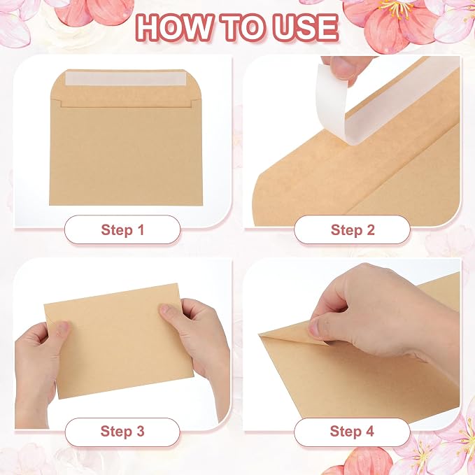 PATIKIL 7.5x5.5 Inch Invitation Envelopes, Light Purple - Image 6