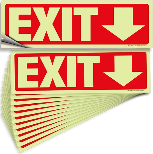 iSYFIX Exit Stickers Signs by iSYFIXPREMIUMSIGNS