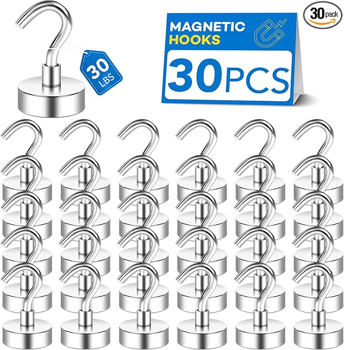 LOVIMAG Magnetic Hooks, 30lbs Strong Magnetic Hooks by LOVIMAG