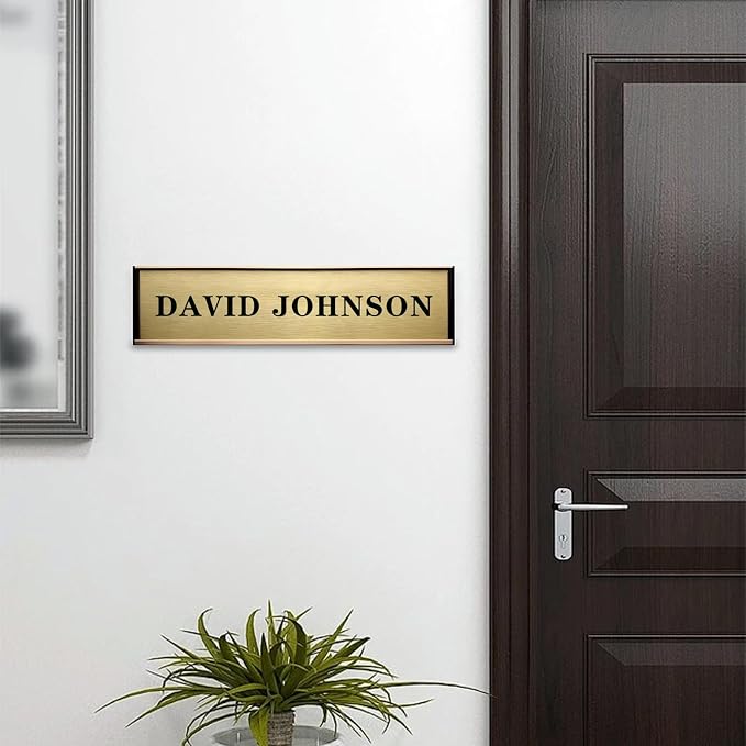 SINKAA Personalized Name Plate for Door or Wall, 2 x 8 inch Custom Office - Image 7