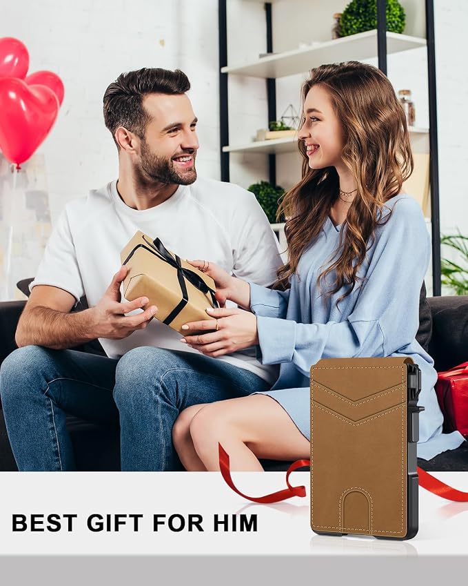 ZALVEX Wallet for Men, Mens Minimalist Wallet 9-13 Cards, Slim Compact Wallet - Image 7