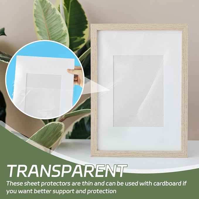 VOKOY 100PCS 8.5 x 11 Inch Cellophane Bags Self Sealing, Resealable Clear - Image 7
