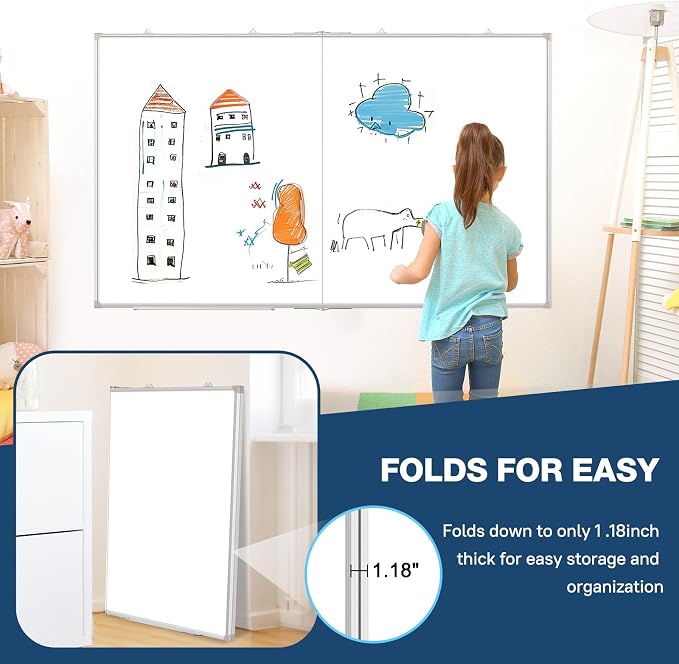 WALGLASS Large White Board Dry Erase Board, Magnetic Whiteboard - Image 6