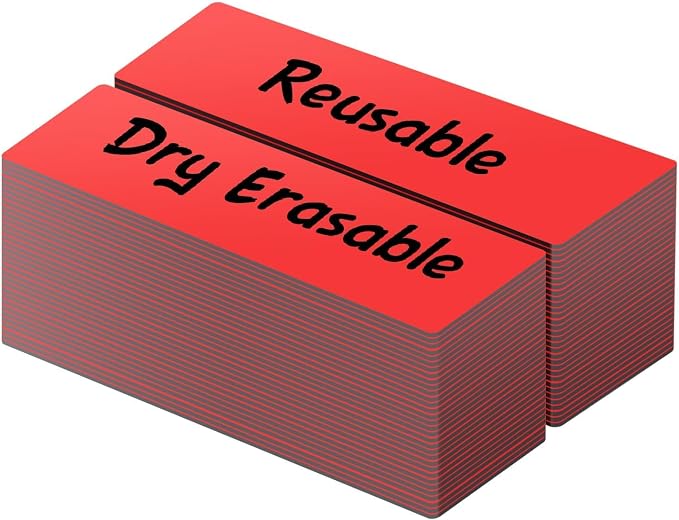 LLPT Dry Erase Magnetic Labels, 0.5" x 2" 50 Packs by LLPT-AllAboutAdhesiveTapes
