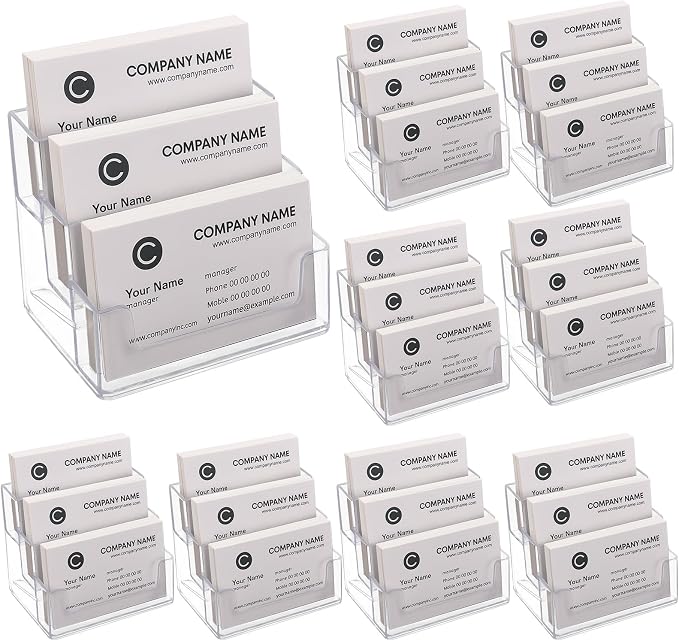 TecUnite 8 Pieces Business Card Holder by TecUnite