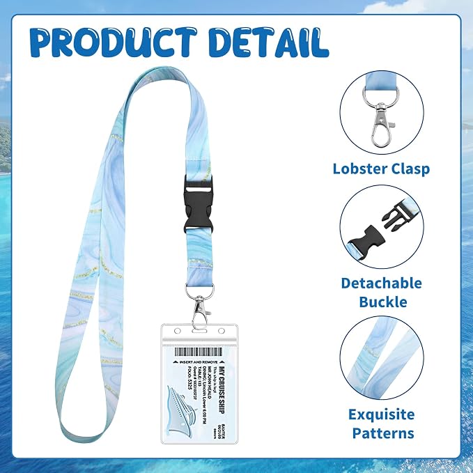 6 Pack Lanyards for Cruise Ship Cards - Image 4