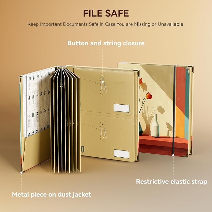 ABC life Important Document Organizer, Expanding File - Image 7