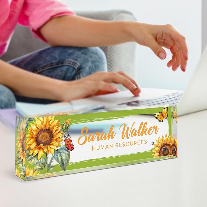 Name Plate for Desk, Desk Name Plate Personalized, Office Decor for Women Men - Image 7