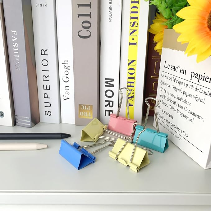 Extra Large 2-Inch Colored Binder Clips - Image 4