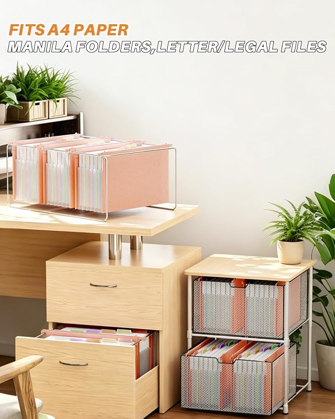 Ansook Hanging File Folders Legal Size, 7-Pocket Accordion Organizer - Image 3