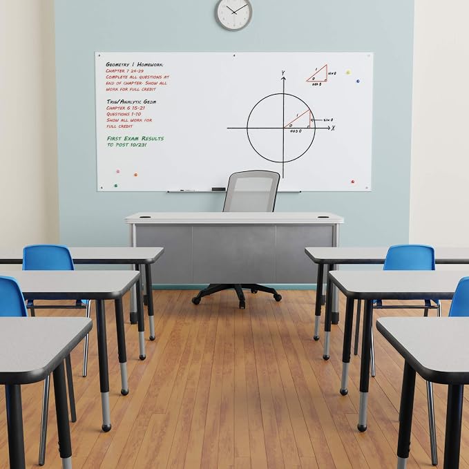 Amazon Basics Glass Dry-Erase Board, Magnetic Frameless Whiteboard, 96W" x 48H" - Image 11