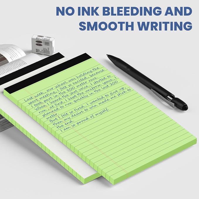 6pcs Small Note Pads, Writing Pads 5 x 8, Legal Pads, Pad Paper Perforate - Image 6