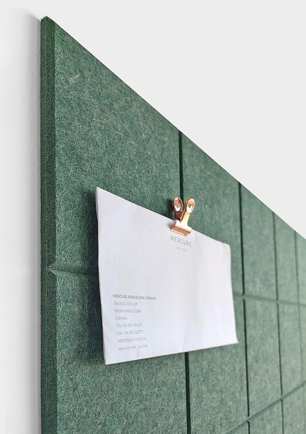 Cork Board 24 x36 Alternative - 6 Pack Felt Wall Tiles with Safe Removable Adhesive Tabs, Cork Boards for Walls Cork Board for Home Office Pin Board Tack Board - Tree-DeskLoop Office