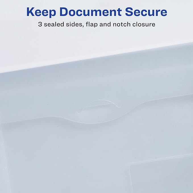 Avery Translucent Document Wallet, Holds up to 50 Pages - Image 4