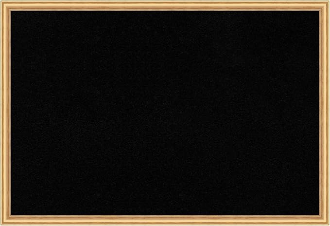 Amanti Art Black Cork Board for Wall, 26x38 Vision Board with Gold Wood Frame, Large Corkboard Office Decor for Home Organization, Casual Corkboard Pinboard to display items for home organization-DeskLoop Office