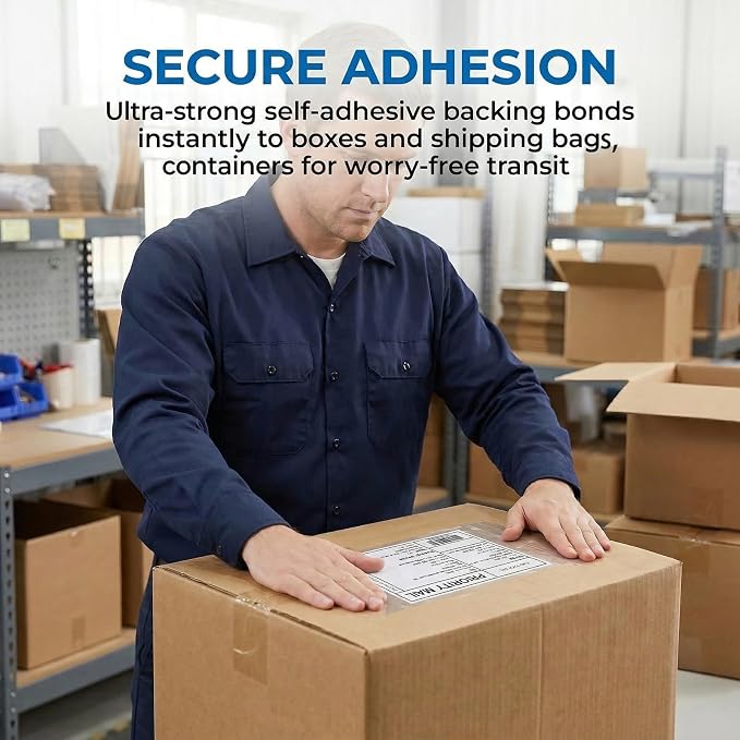 Nicunom 300 Pcs Packing List Envelopes 6''x10'', Adhesive Shipping Sleeves - Image 7