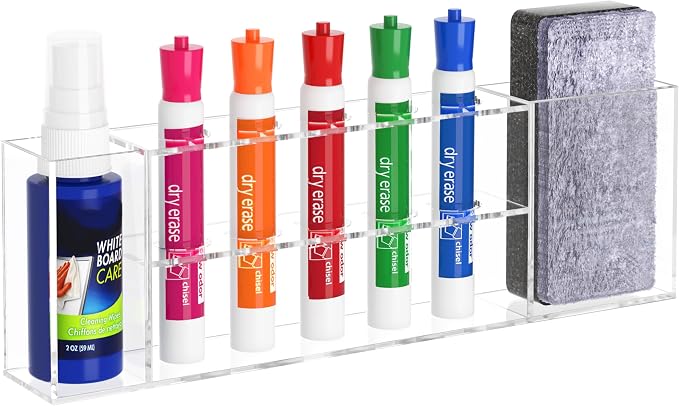 HBlife Acrylic Magnetic Dry Erase Marker Holder by HBlife