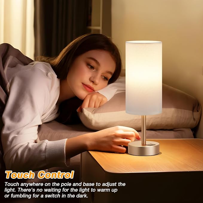 Dicoool Touch Bedside Table Lamp - Image 2