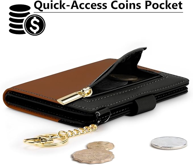 Airkit Small Wallet Women RFID, PU Leather Card Holder - Image 3