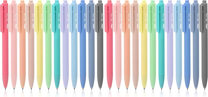 Mr. Pen- Retractable Gel Pens, 24 Pack, Fast Dry, Gel Pens Fine Point 0.7mm by MrPen